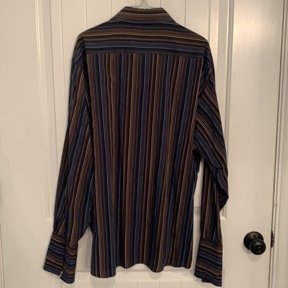 💐5/25 Report men’s dress shirt hidden button cuff link non button sleeves - Picture 5 of 10